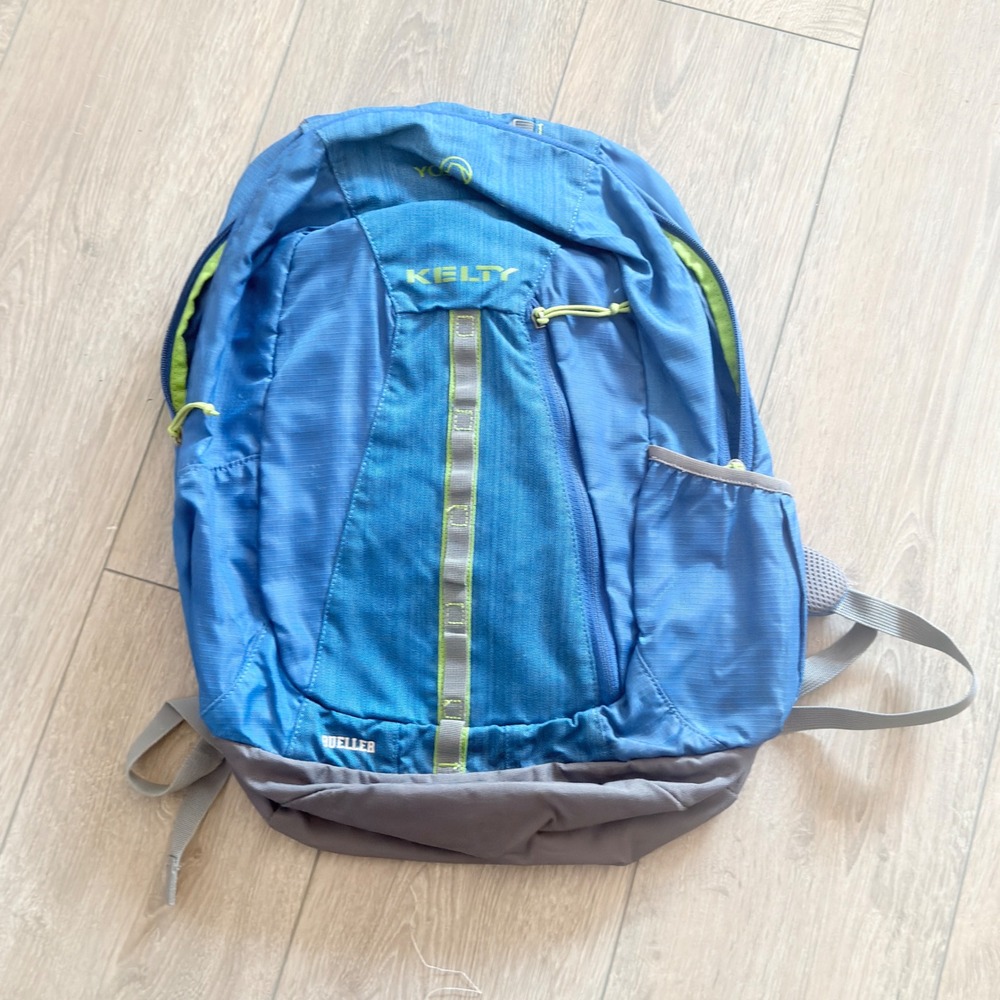 Kelty Bueller Backpack Unisex OS Blue Excellent Laptop Sleeve Hiking Gorpcore